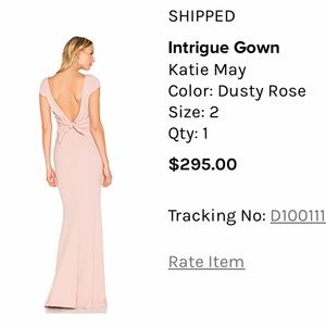 REVOLVE Katie May dusty rose gown